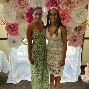 White/cream lace dress